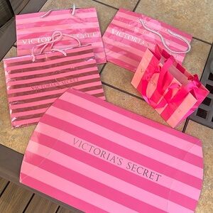 Victoria’s Secret gift box and set of 4 bags.